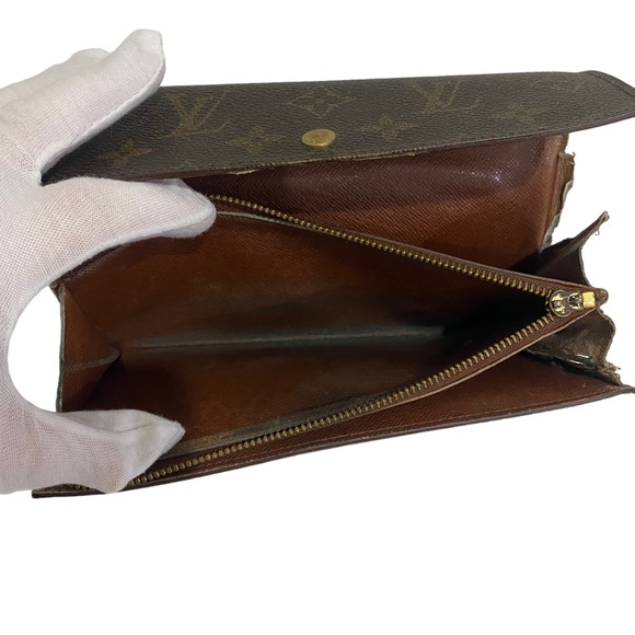 LV Louis Vuitton Monogram Sarah Long Bifold Wallet - monogram - Damaged Flawed - Picture 12 of 13